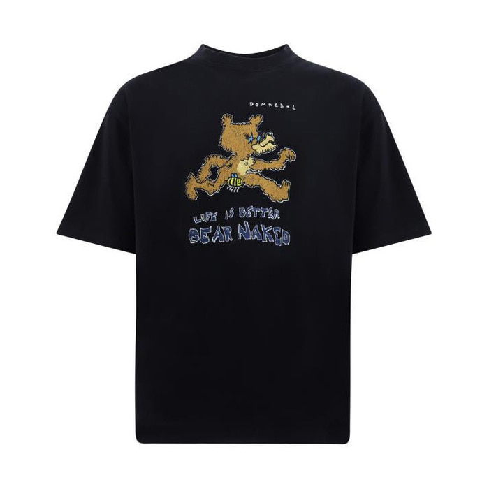 돔레벨 남성 반팔 티셔츠/2383_BLACK