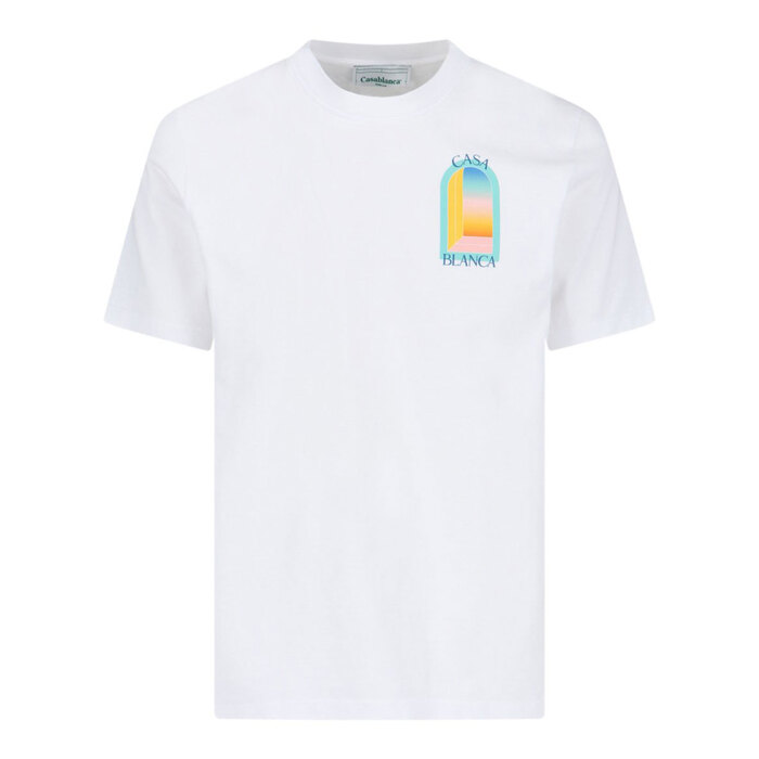 카사블랑카 남성 반팔 티셔츠/U MPF24 JTS 001 01L`ARC COLORE