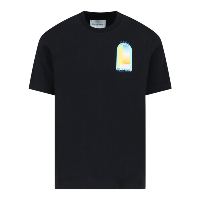 카사블랑카 남성 반팔 티셔츠/MPF24 JTS 001 10 EXL`ARC COLORE