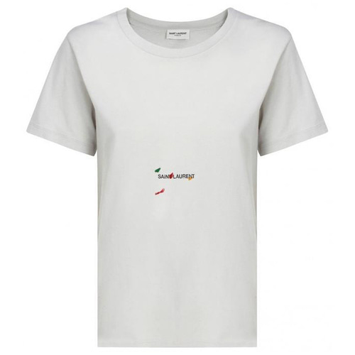 생로랑 여성 반소매 티셔츠