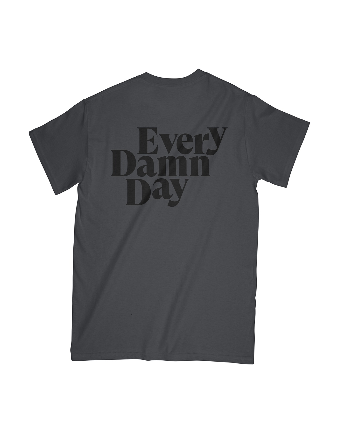 Every Damn Day T-shirts - Charcoal/Black
