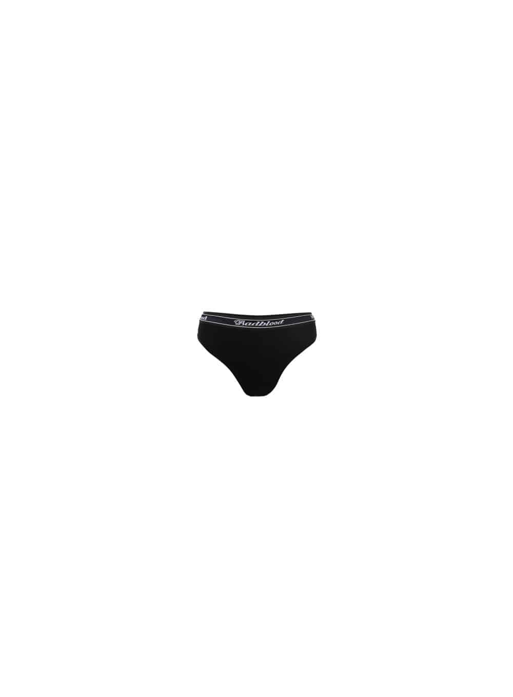모달 코튼 립 브리프(삼각) -  블랙