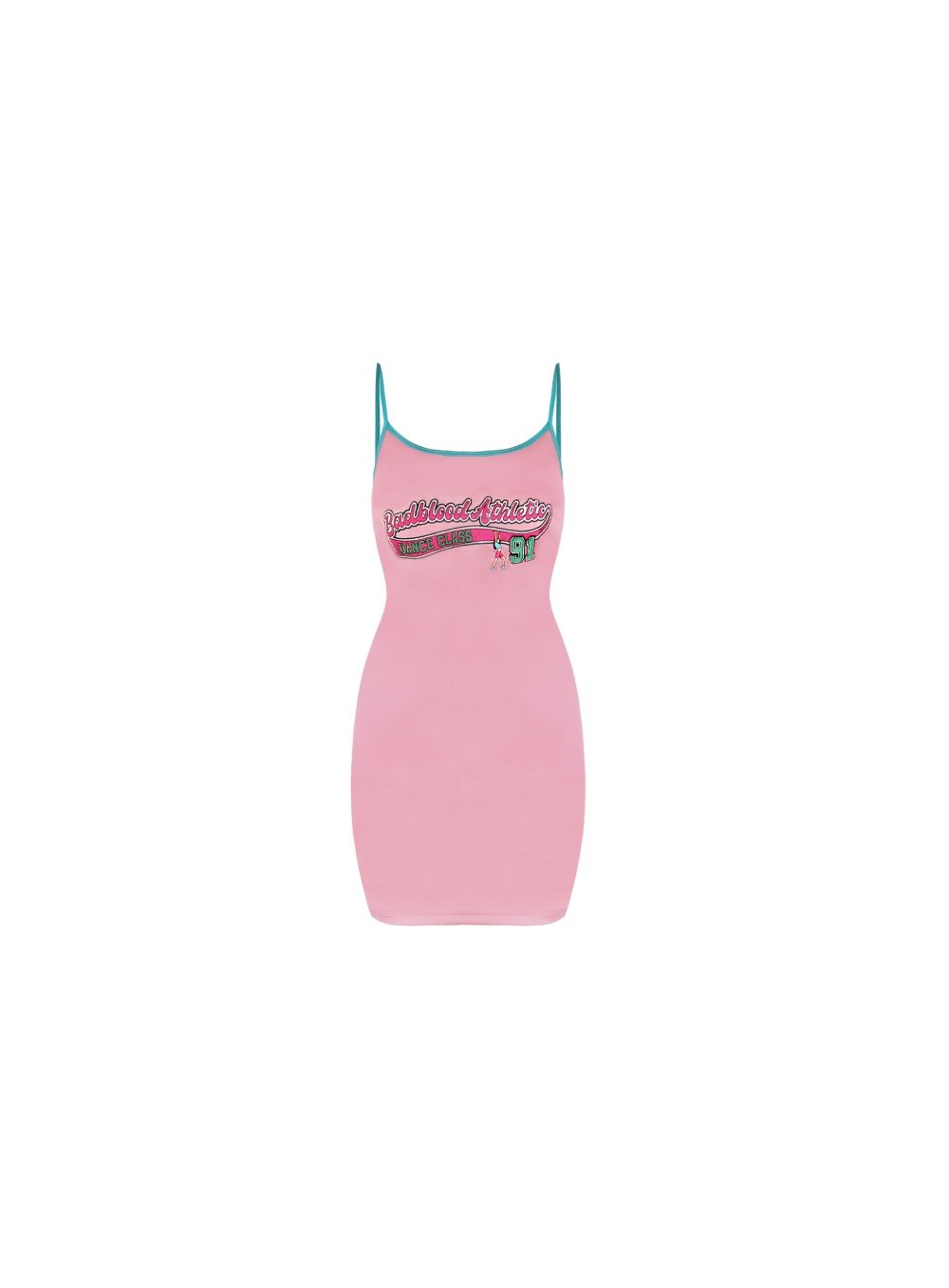 댄스 클래스 스파게티 탱크 탑 드레스 - 핑크