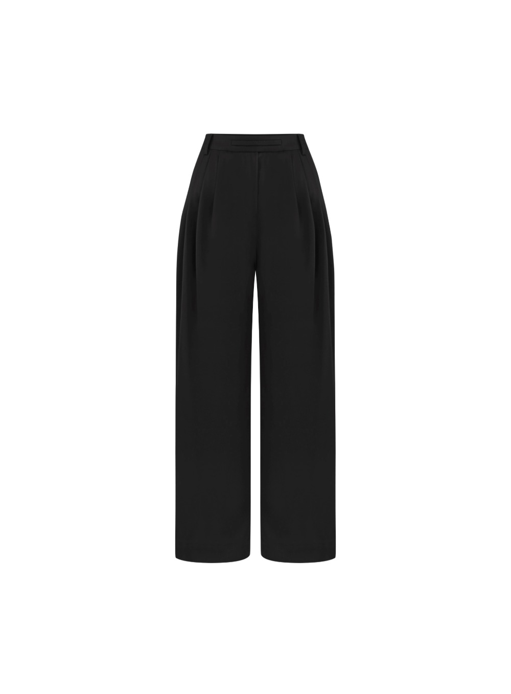 Quadruple Pleated Trouser - Black