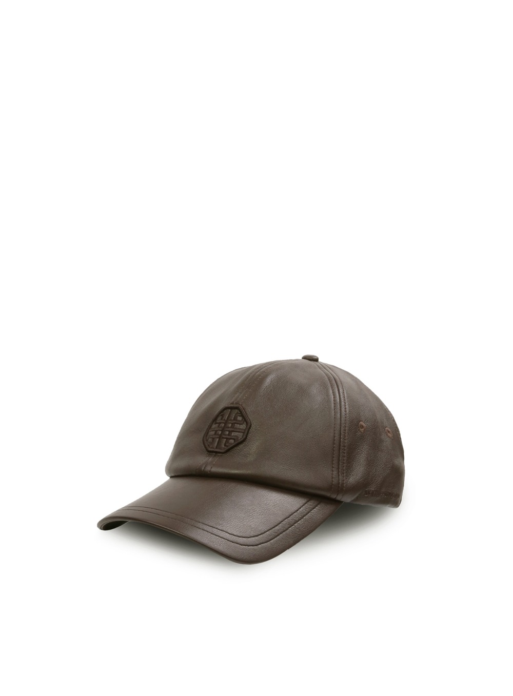 Leather Ball Cap - Brown