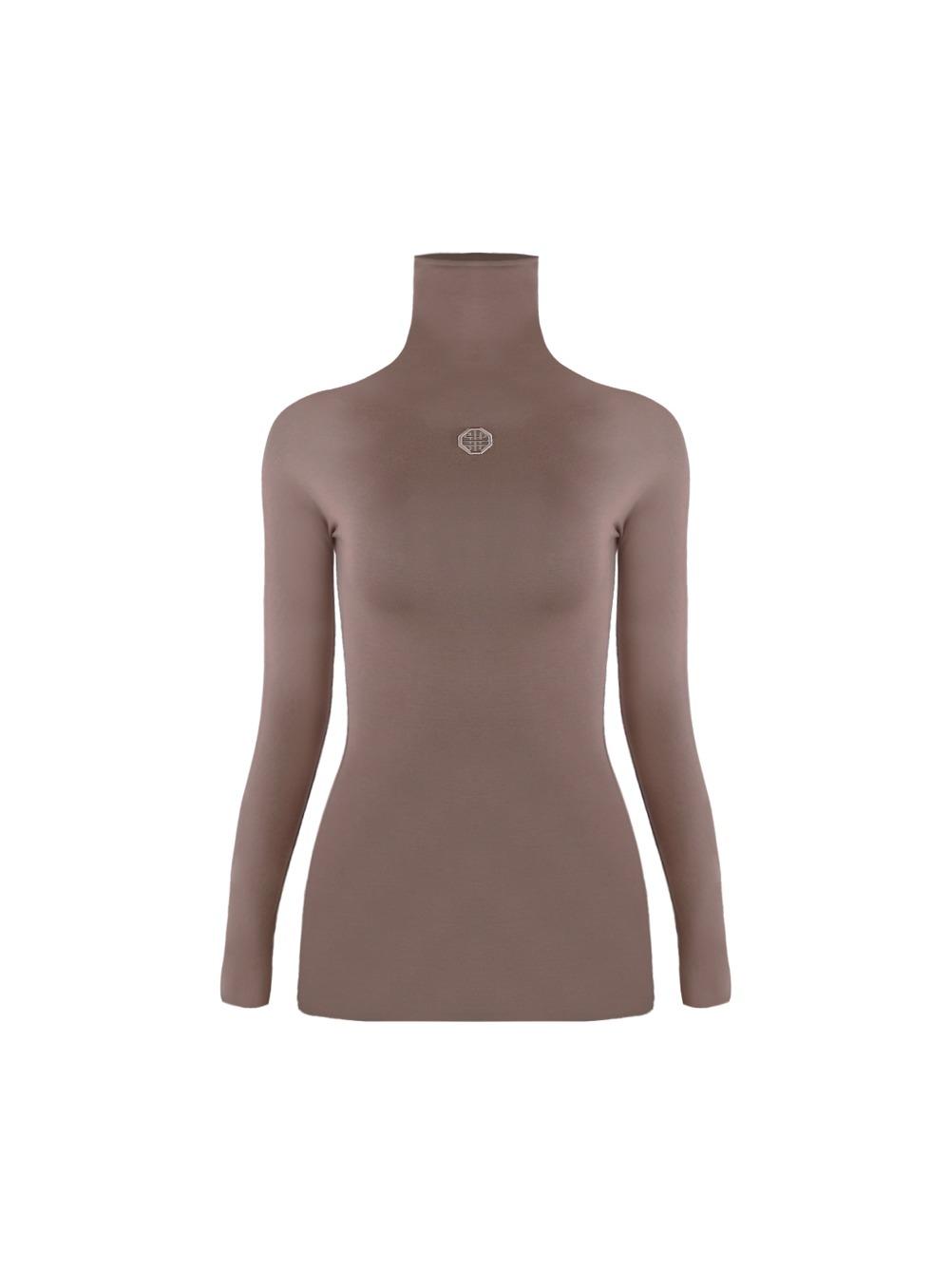 Roll-Neck Long Sleeve - Taupe
