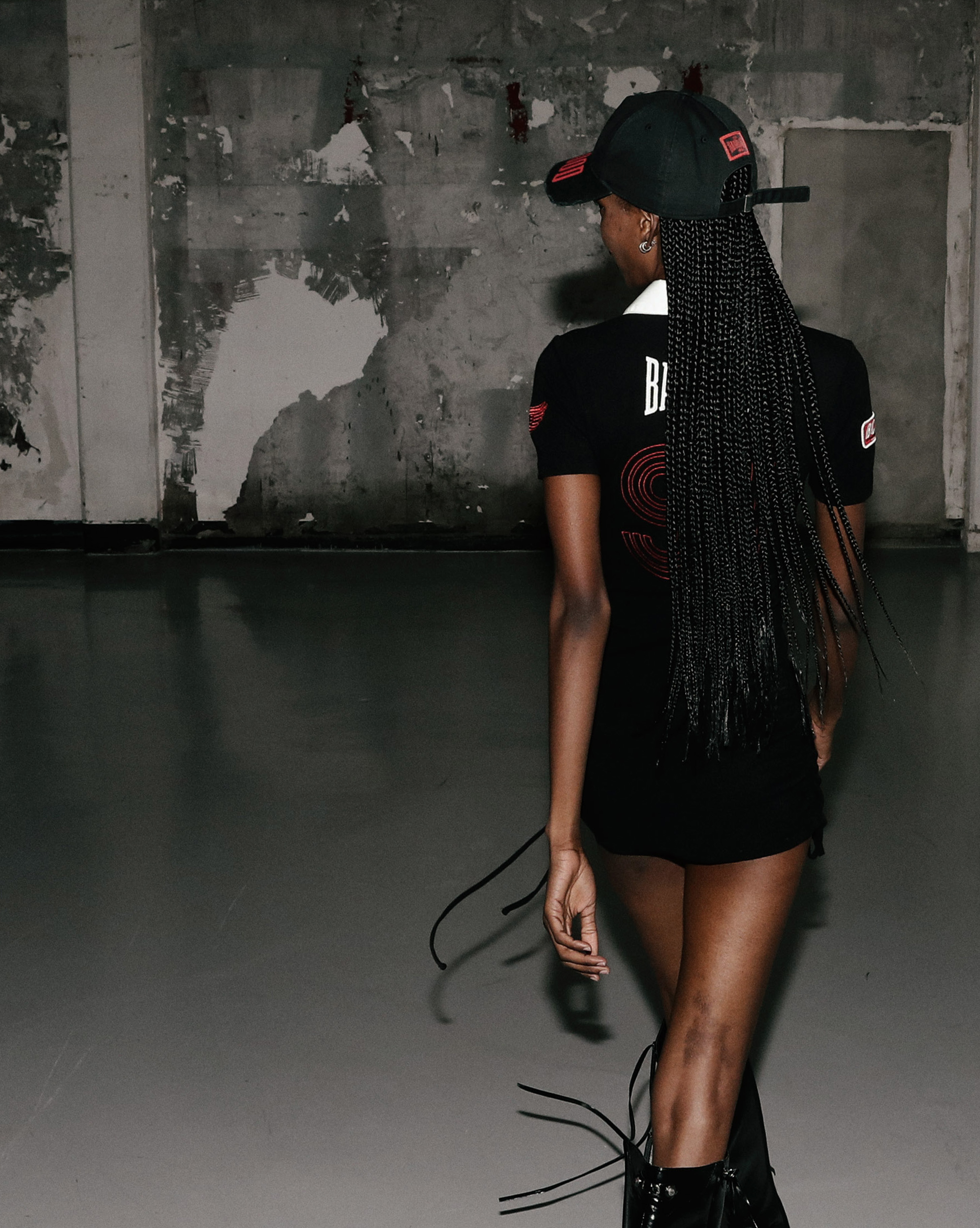 ● BADBLOOD ● Mystic Capsule Polo Mini Dress - Black Bad Blood - Mystic Capsule Polo Mini Dress (Black)
