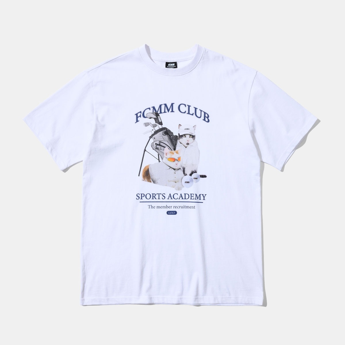 스포츠 아카데미 골프 클럽 티셔츠 - 화이트