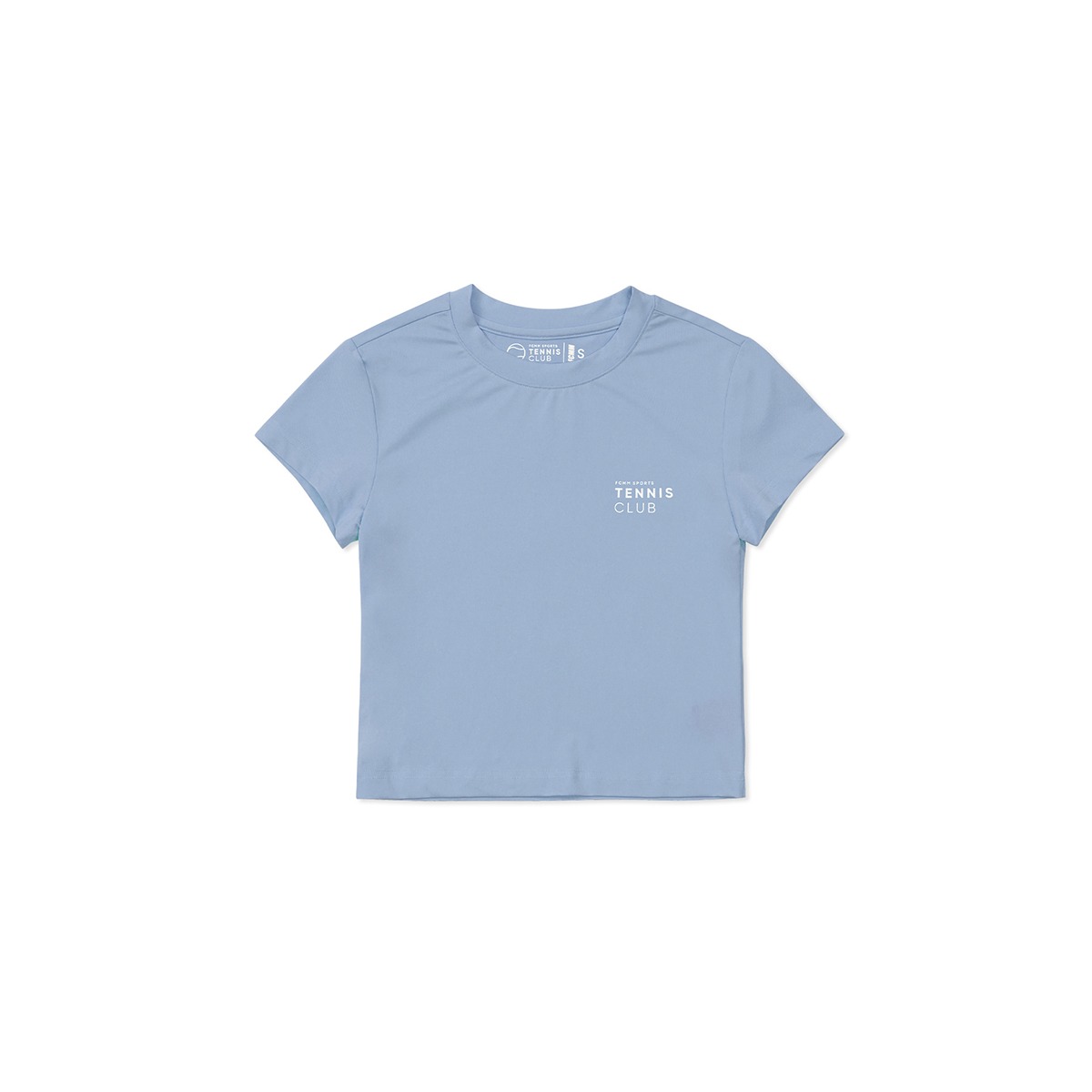 우먼스 테니스 클럽 크롭 티셔츠 - 소프트 블루