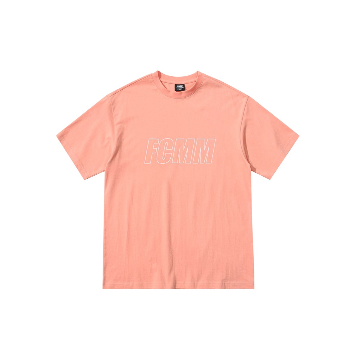 리니어 로고 티셔츠 - 피치 오렌지