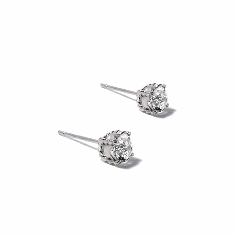CLASSIC ROPE SILVER STUDS
