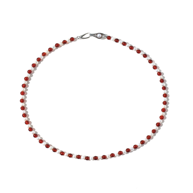 EVERYDAY PEARLS WITH RED ONYX