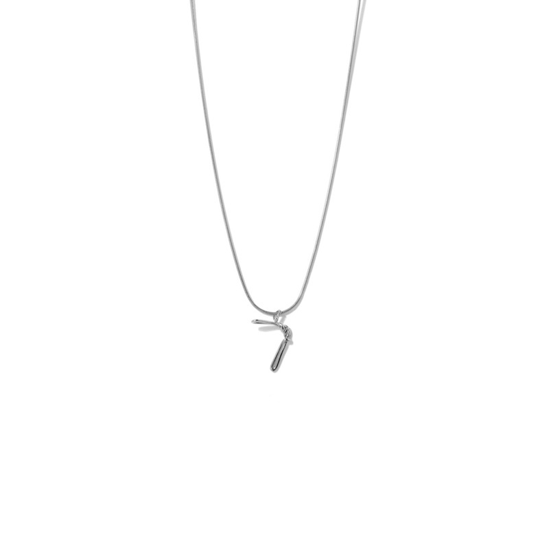 LETTER ㄱ-ㅅ CONSONANT SILVER NECKLACE