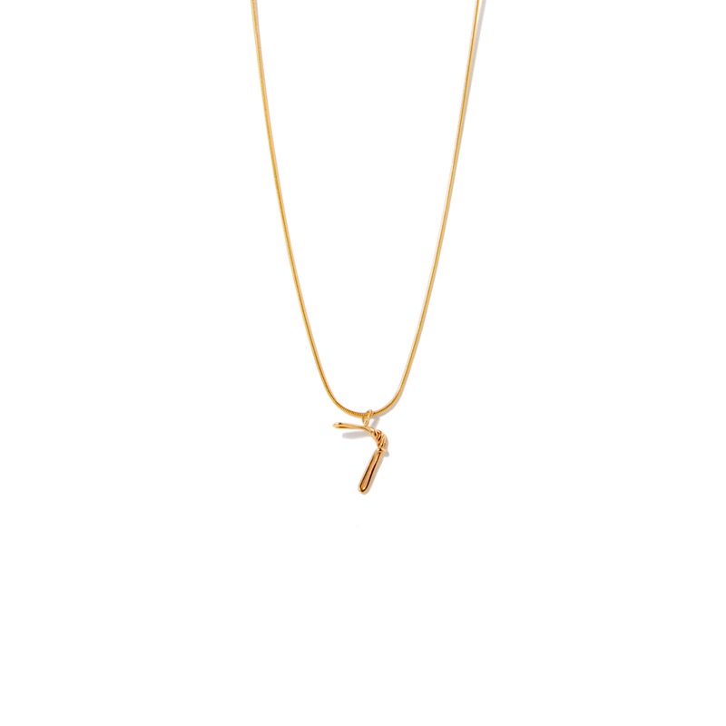 LETTER ㄱ-ㅅ  CONSONANT GOLD NECKLACE