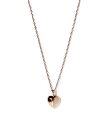 VERY VINTAGE GOLD HEART PENDANT NECKLACE
