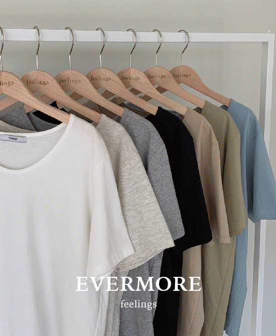 [evermore] 올데이U넥t (7color) *당일출고