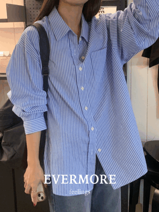 [당일출고] [evermore] 도버스트라이프셔츠