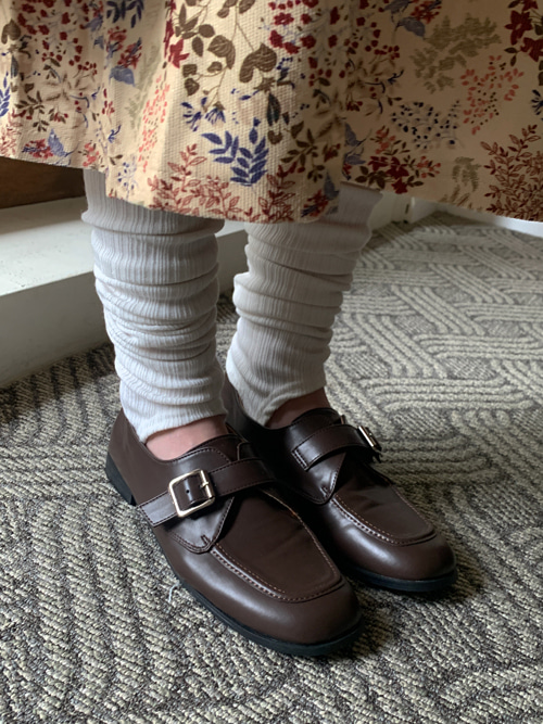 CLASSIC BUCKLE STRAP LOAFER(BROWN, BLACK 2COLORS!)
