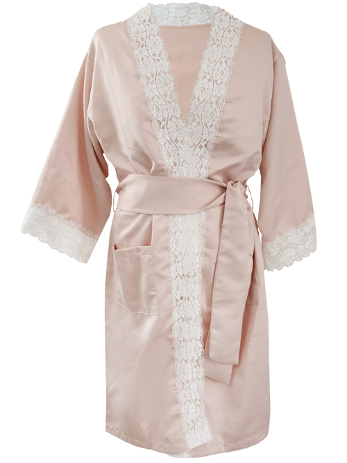 ❀FEMMEMUSE ROSE❀ {LIMITED COLLECTION} FEMME ROMANTIQUE LACE ROBE CARDIGAN(PINK)