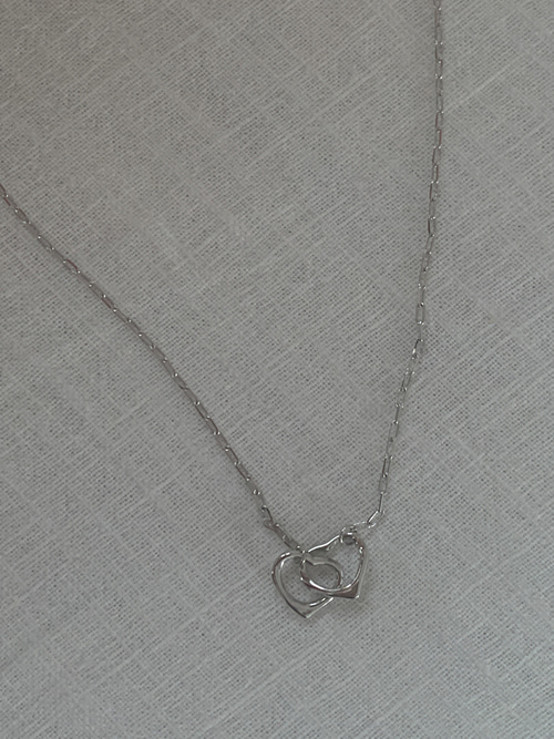 HEART RING NECKLACE(GOLD, SILVER 2COLORS!)
