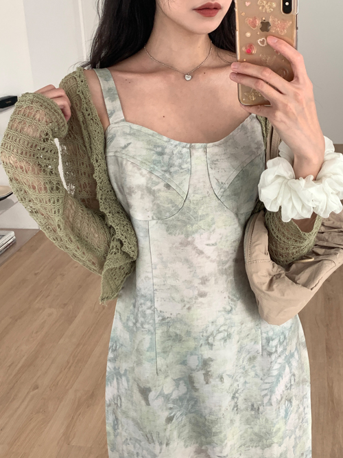 Lace Embroidery Knit Cardigan(4Colours)