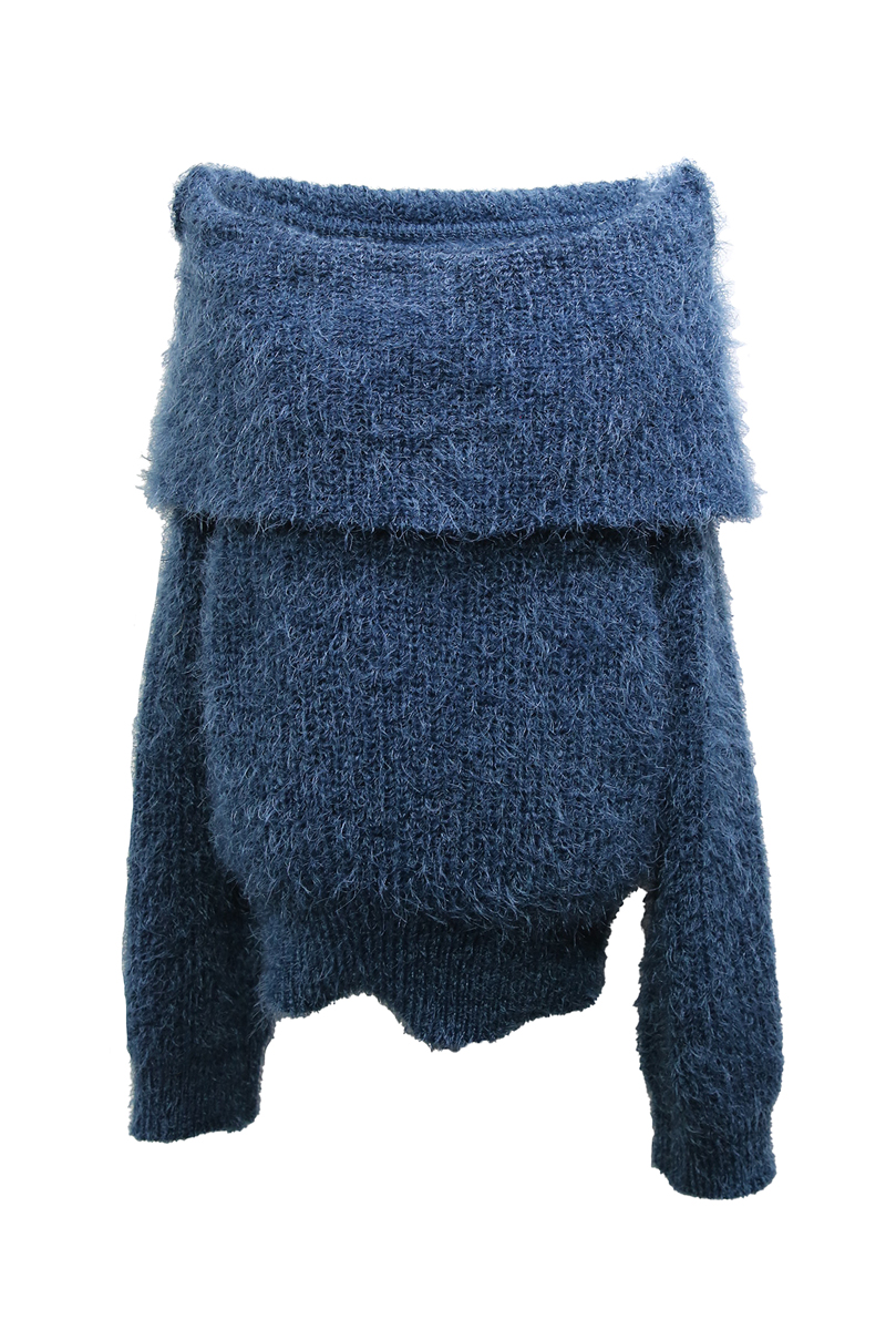 Soft Fur Shoulder Knit(5Colours)