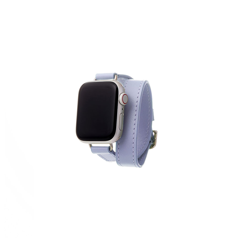 LEATHER APPLE WATCH 40mm DOUBLE STRAP - LAVENDER