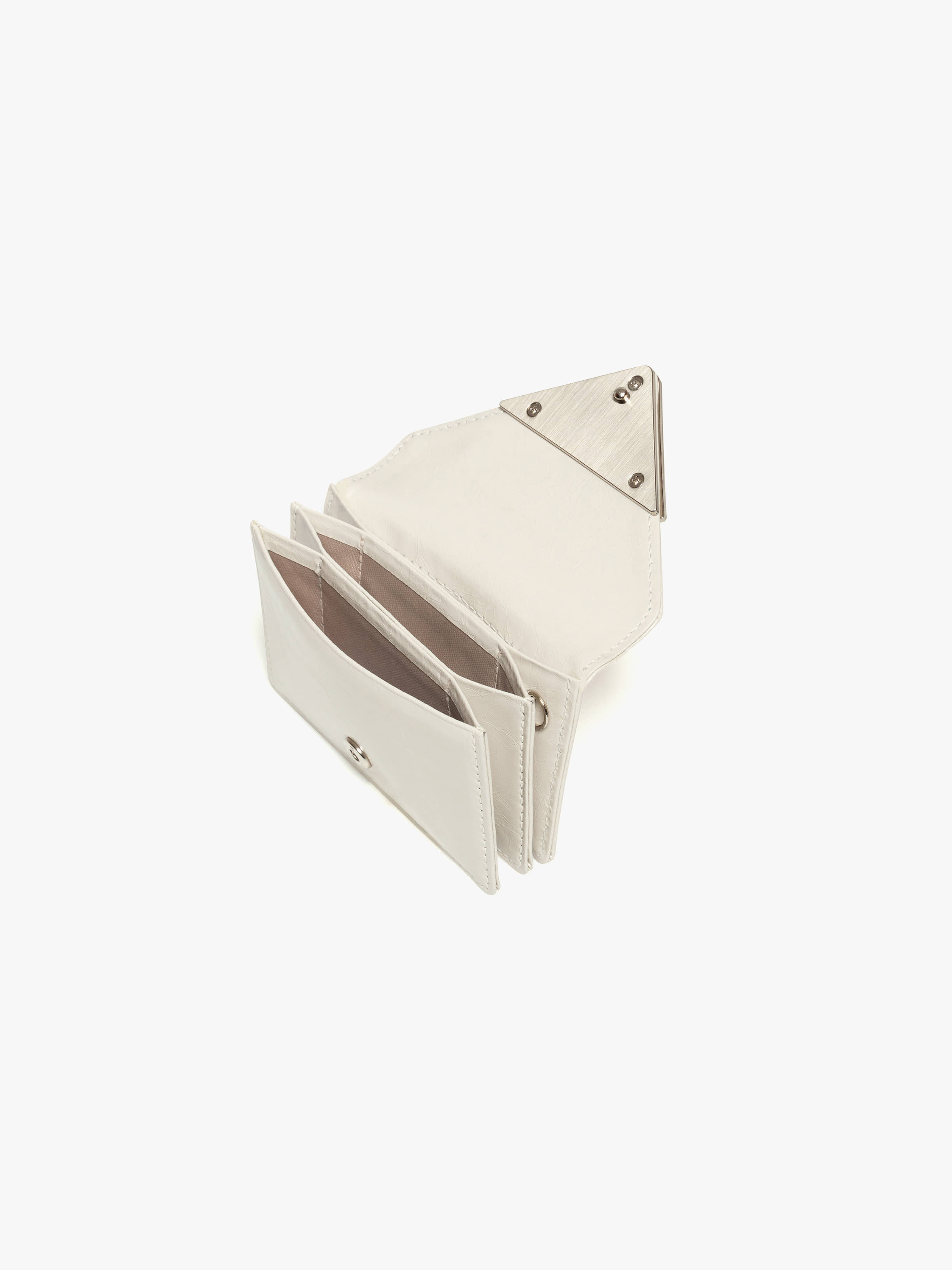 財布・小物その他 FENNEC CRACK TRIANGLE ACCORDION POCKET D ECRU 送料・関税込み/韓国公式品/CRINKLE TRIANGLE ACCORDION POCKET