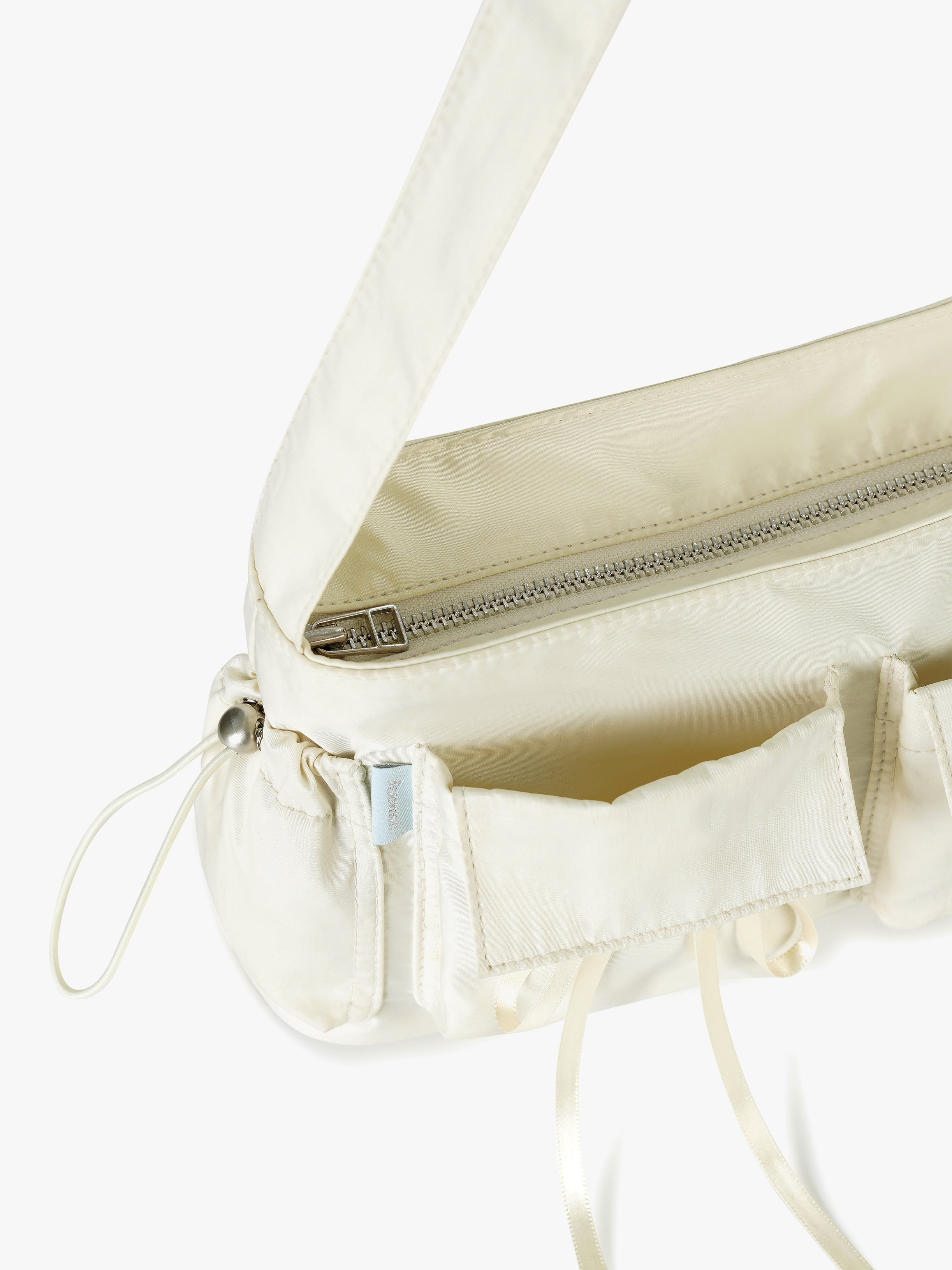 RIBBON POCKET BAG - CREAM - Fennec