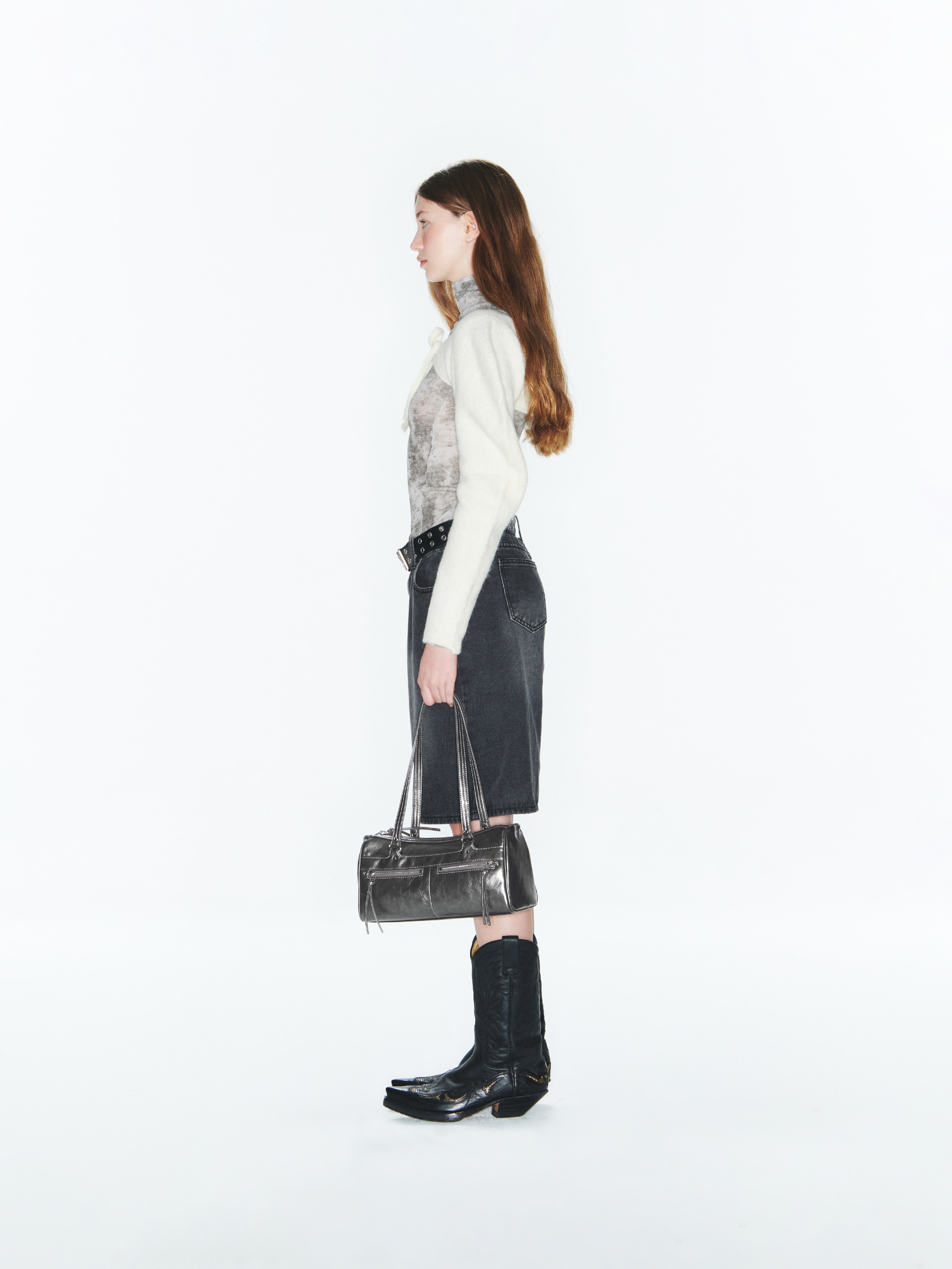 ★Fennec★ READY DUFFLE BAG L GREY FNSTB01M3F MUSINSA | fennec READY DUFFLE BAG - METAL GREY