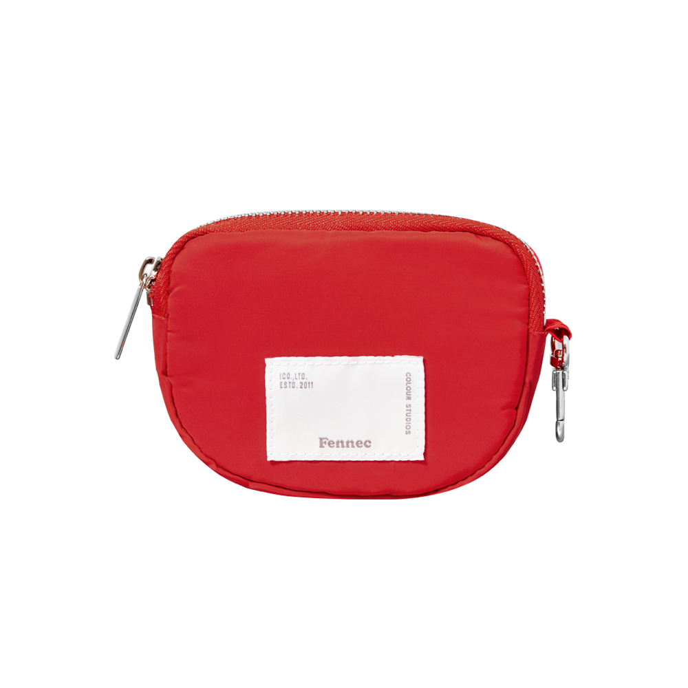 [21FW] FABRIC HALFMOON POUCH - RED