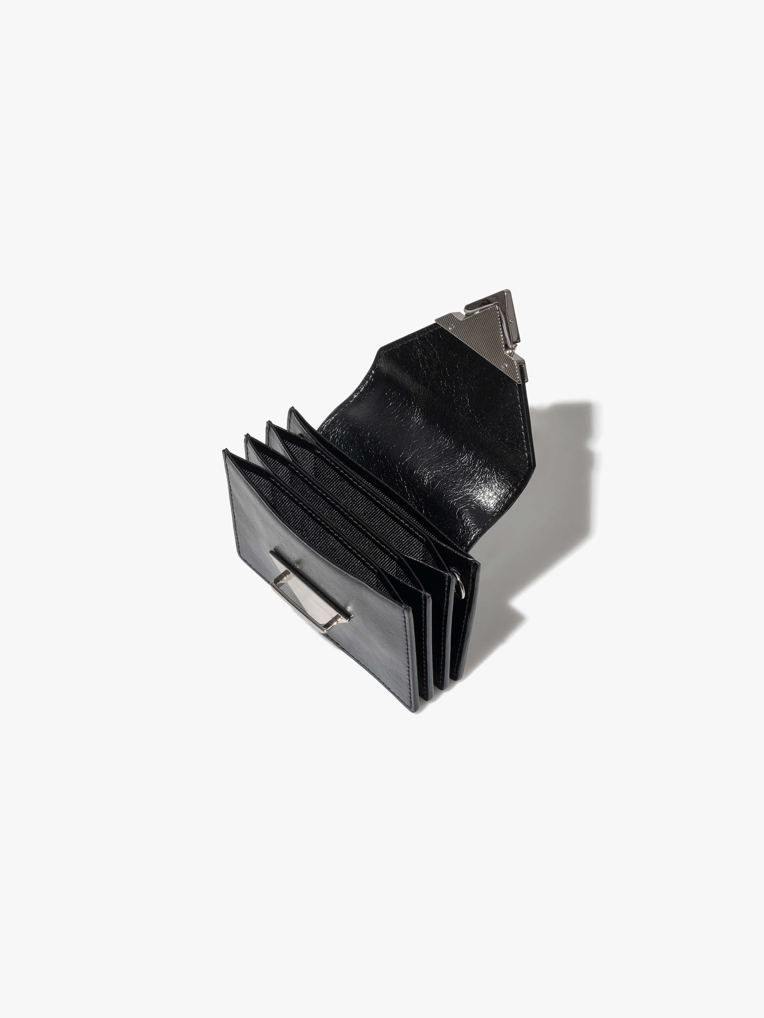 財布・小物その他 FENNEC PUSH SLIDE POCKET BLACK FENNEC] PUSH SLIDE POCKET 女性小銭入れ財布/4つ収納 韓国財布