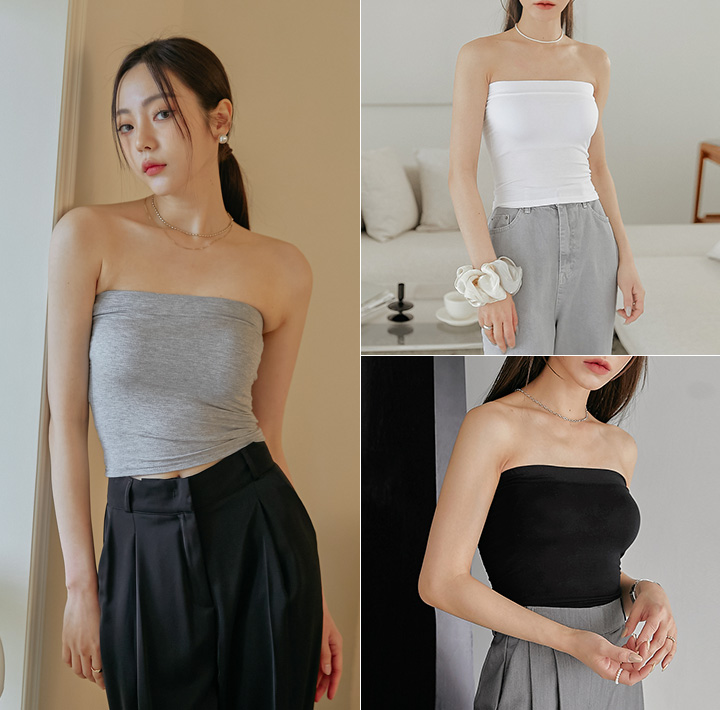 [TOP] HAVE BASIC CROP TUBE TOP