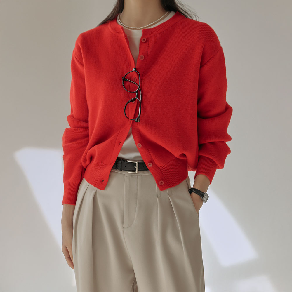 【IONSEOUL】Roem Wool Round Cardigan 5FM0005 IONSEOUL】Roem Wool Round Cardigan 5FM0005 (IONSEOUL