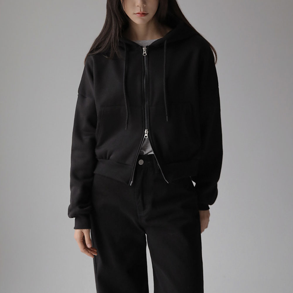 COMMON UNIQUE / コモンユニーク] ベーシック裏起毛フードパーカー