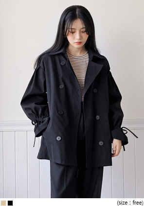 [OUTER] BENITO HALF TRENCH COAT