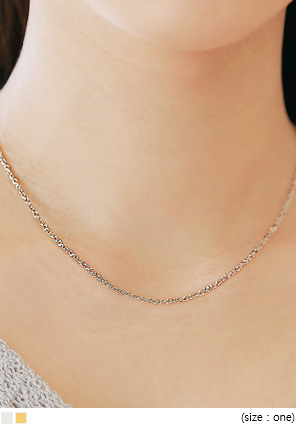 [JEWELRY] BLEO CUTING CHAIN NECKLACE