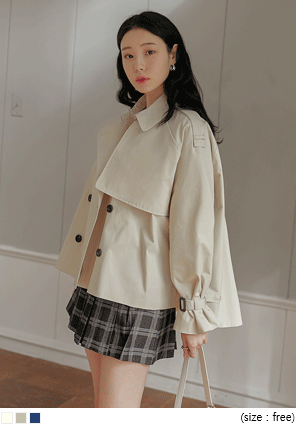 [OUTER] PRIMA DOUBLE TRENCH JACKET