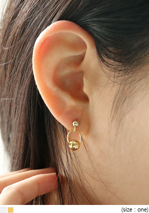 [JEWELRY] REILLY BALL DROP RING EARRING