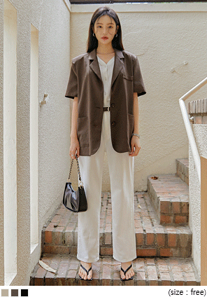 [OUTER] LAIA SET-UP OVER FIT 1/2 JACKET