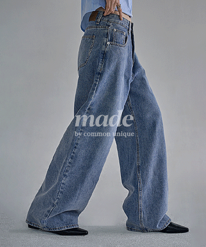 [얼리어텀] [MADE] 제븐 와이드 데님 팬츠 (가을/간절기/데일리룩/일상룩/캐주얼룩/출근룩/데이트룩/베이직템)