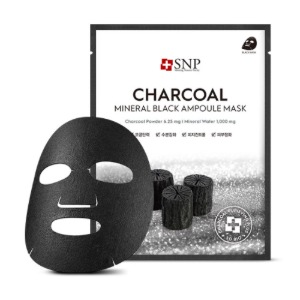 【SNP】炭ミネラルブラックアンプルマスク Charcoal Mineral Black Ampoule Mask