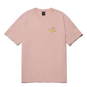 【A.SOF エイソフ】スクリブルグラフィック半袖Tシャツピンク Scribble Graphic T-Shirt Pink