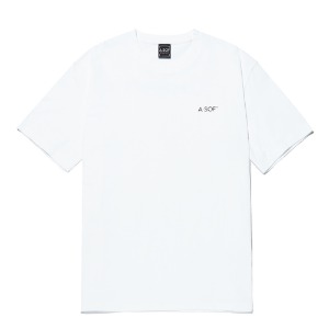 【A.SOF エイソフ】No PeRfecT 半袖Tシャツホワイト No PeRfecT T-Shirt White