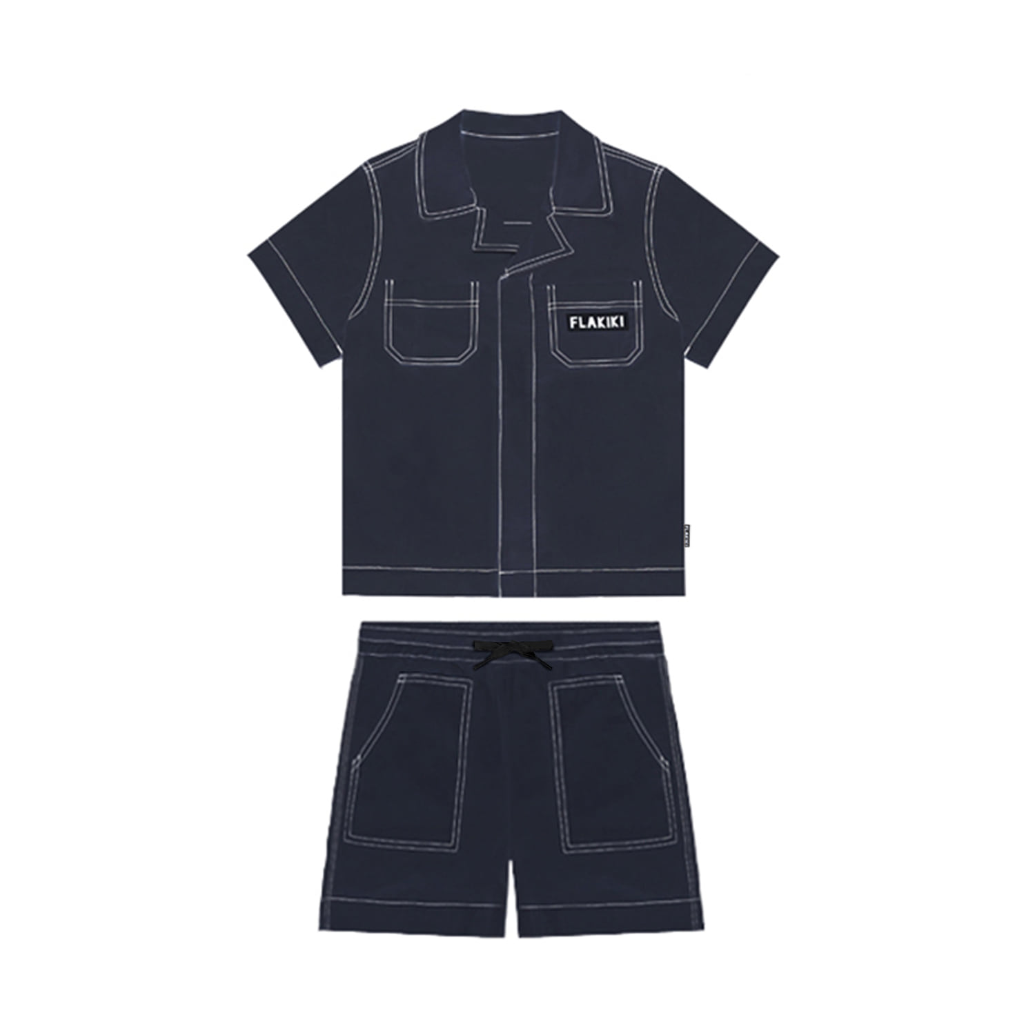 22SS FLAKIKI CAMPING SUIT TWO PIECE_NAVY(RESTOCK)