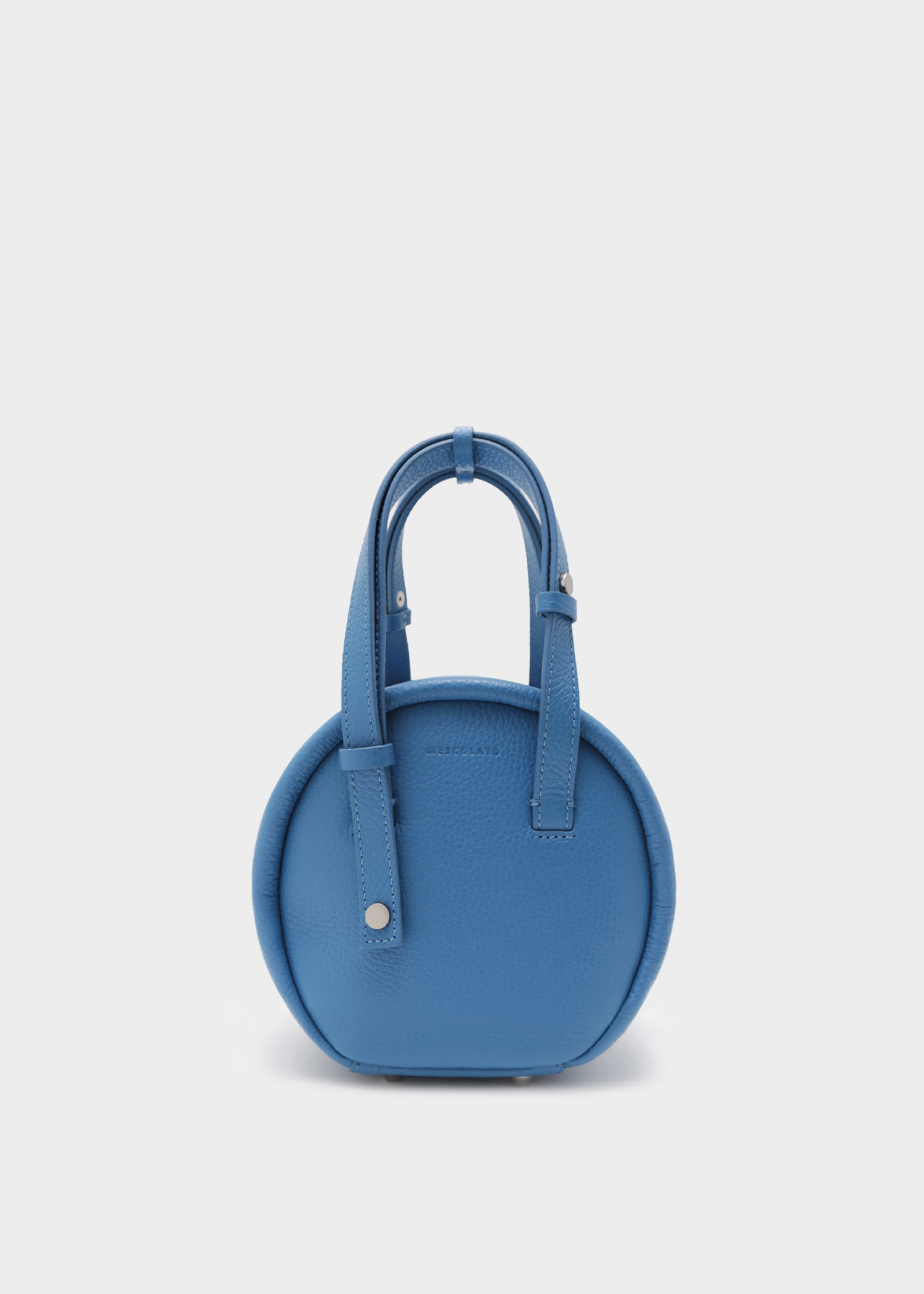 PUFFIE TWO-WAY BLUE GRAIN LEATHER