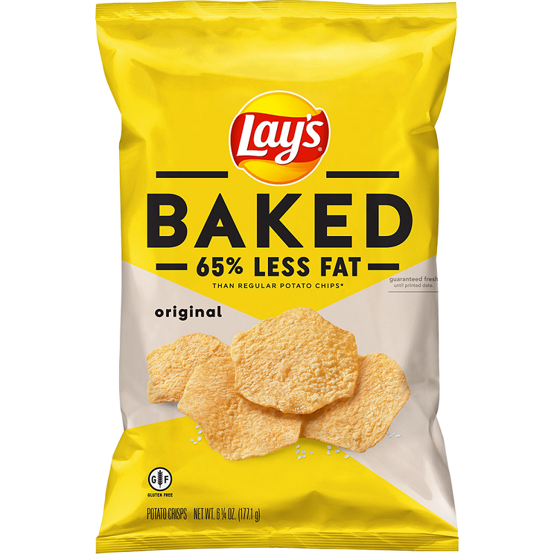 LAYS-BAKED ORIGINAL 65% LESS FAT POTATO CHIPS