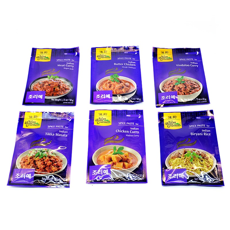 ASIAN HOME GOURMET-INDIAN  SPICE PASTE MIX (6 TYPES)
