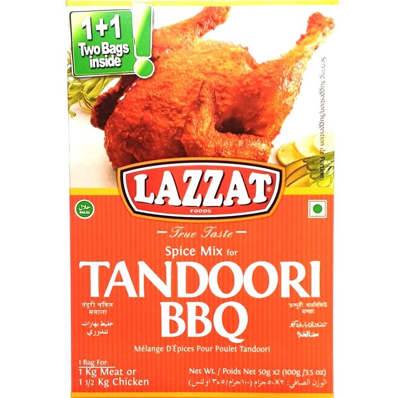 LAZZAT-TANDOORI BBQ MASALA 100G/바베큐 마살라