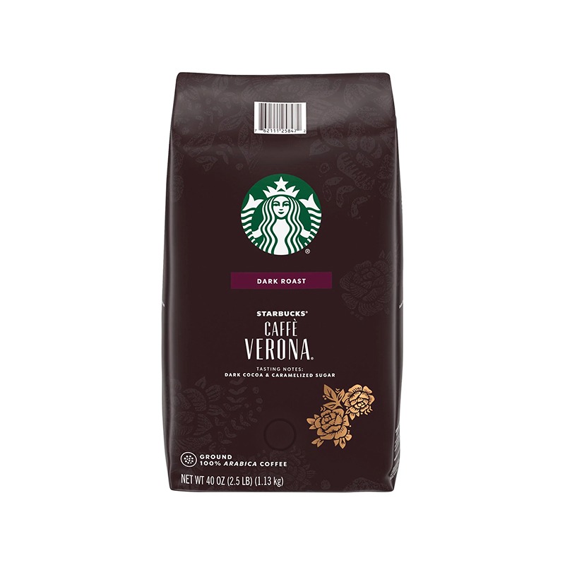 STARBUCKS-CAFFE VERONA DARK ROAST GROUND COFFEE 스타벅스 다크 로스트 커피